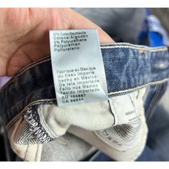 AG Adriano Goldschmied Alexxis Boot High Rise Vintage Boot Jeans Denim Size 28R - Picture 5 of 5